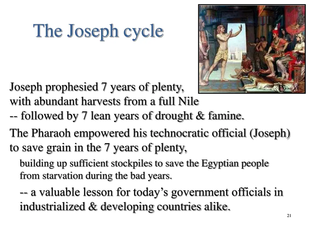 the joseph cycle