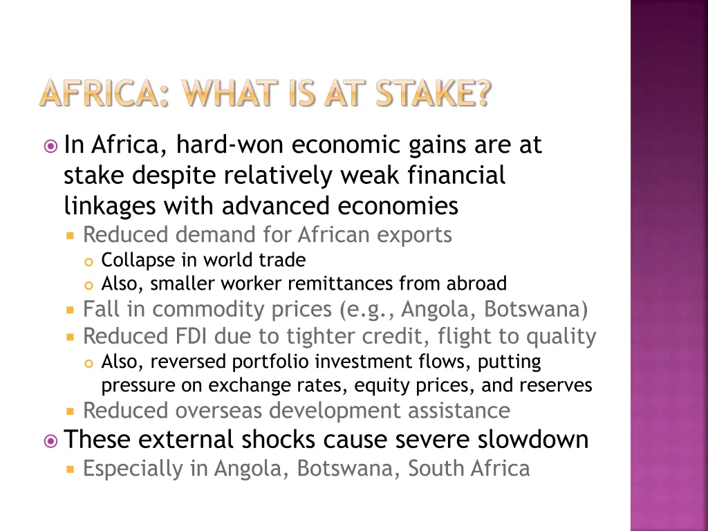 africa what is at stake