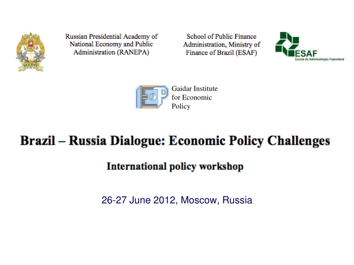 gaidar institute for economic policy
