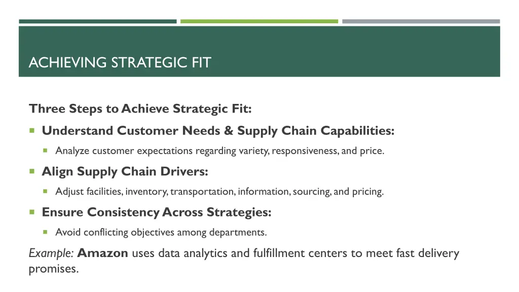 achieving strategic fit