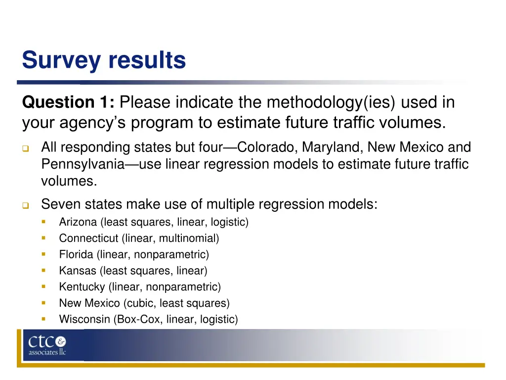 survey results 1