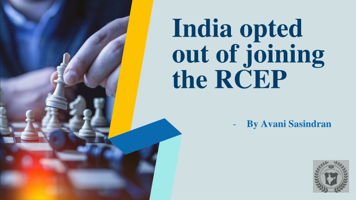 india opted out of joining the rcep