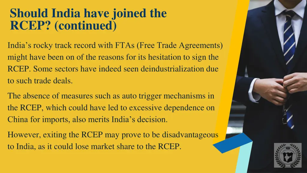 should india have joined the rcep continued