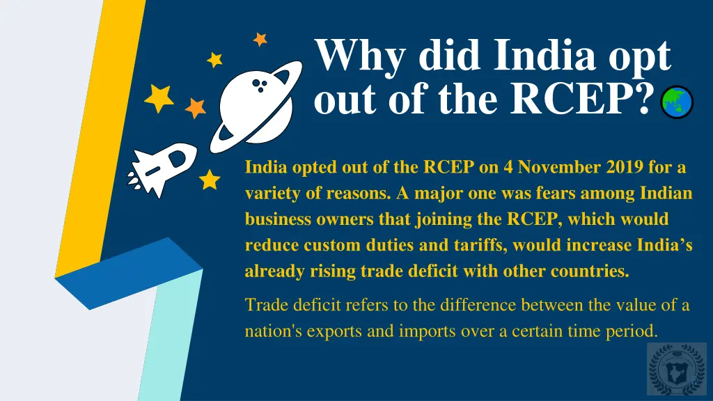why did india opt out of the rcep