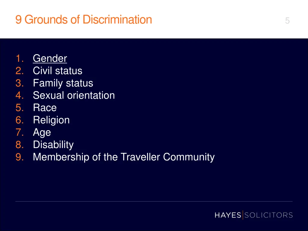 9 grounds of discrimination