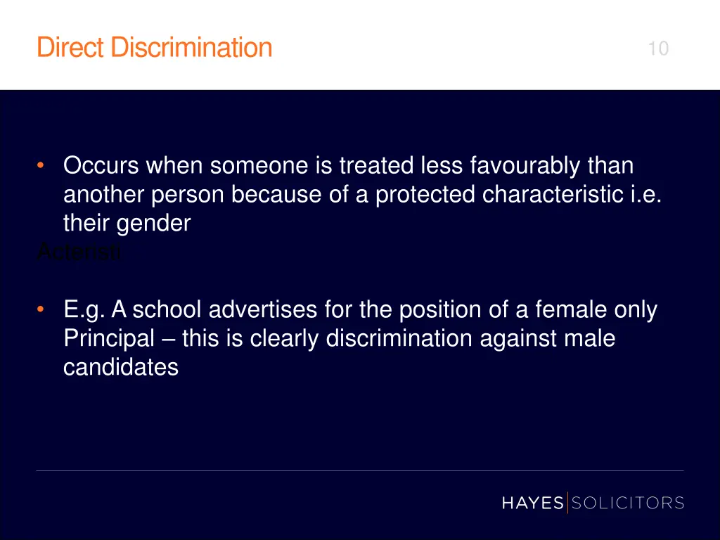 direct discrimination