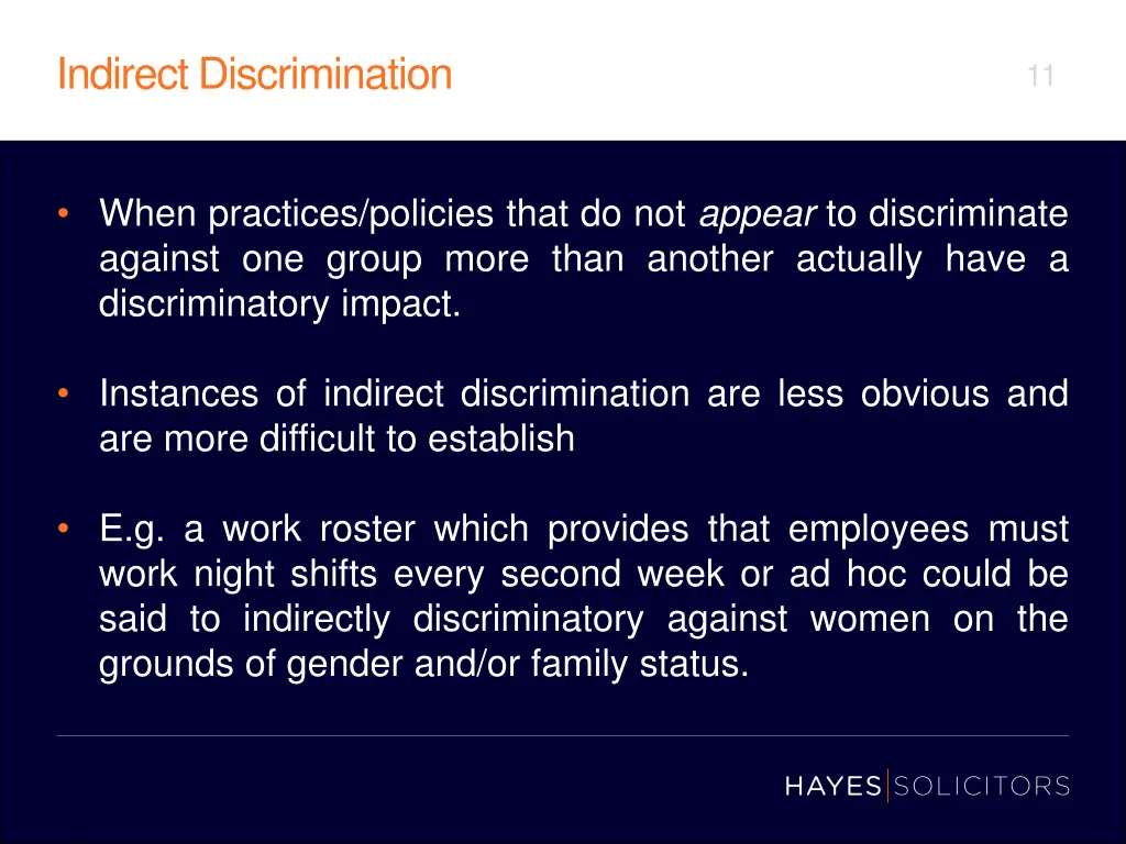 indirect discrimination