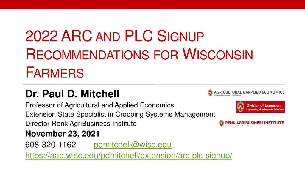 2022 arc and plc s ignup r ecommendations 1