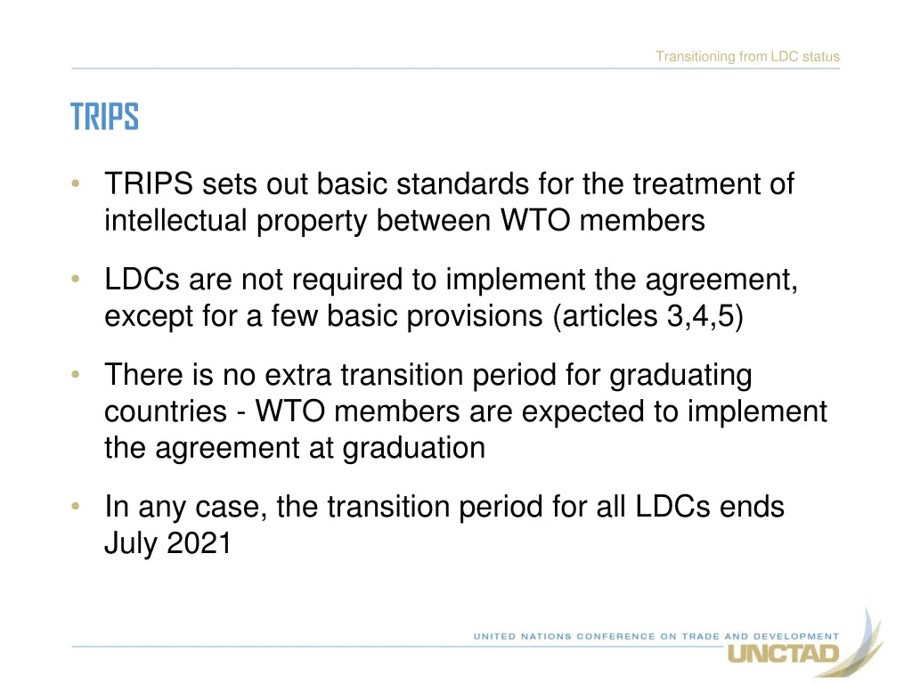 transitioning from ldc status 5