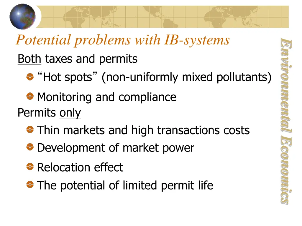 potential problems with ib systems both taxes