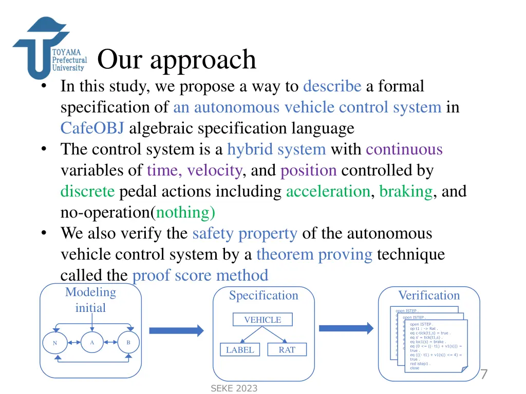 our approach in this study we propose