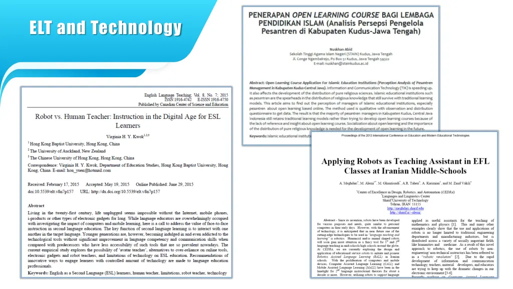 elt and technology