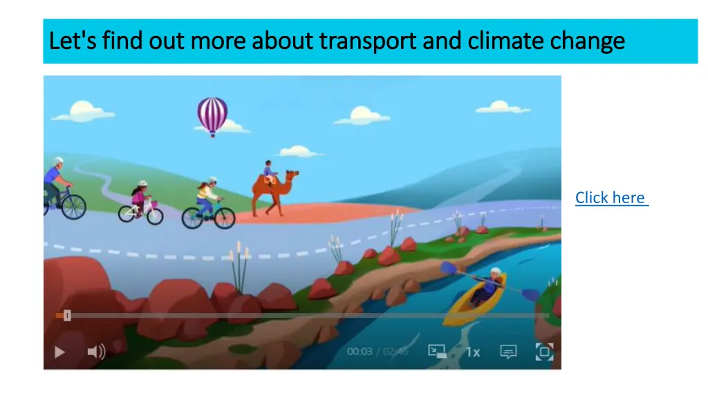 let s find out more about transport and climate