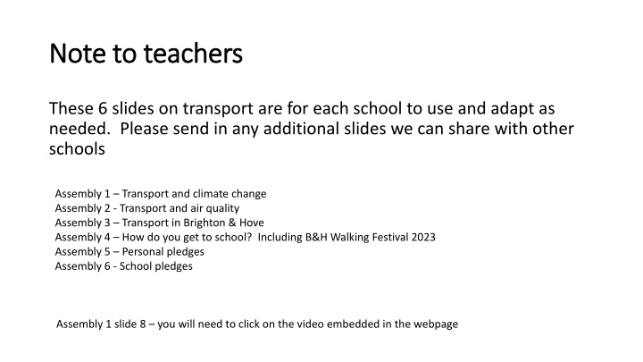 note to teachers note to teachers