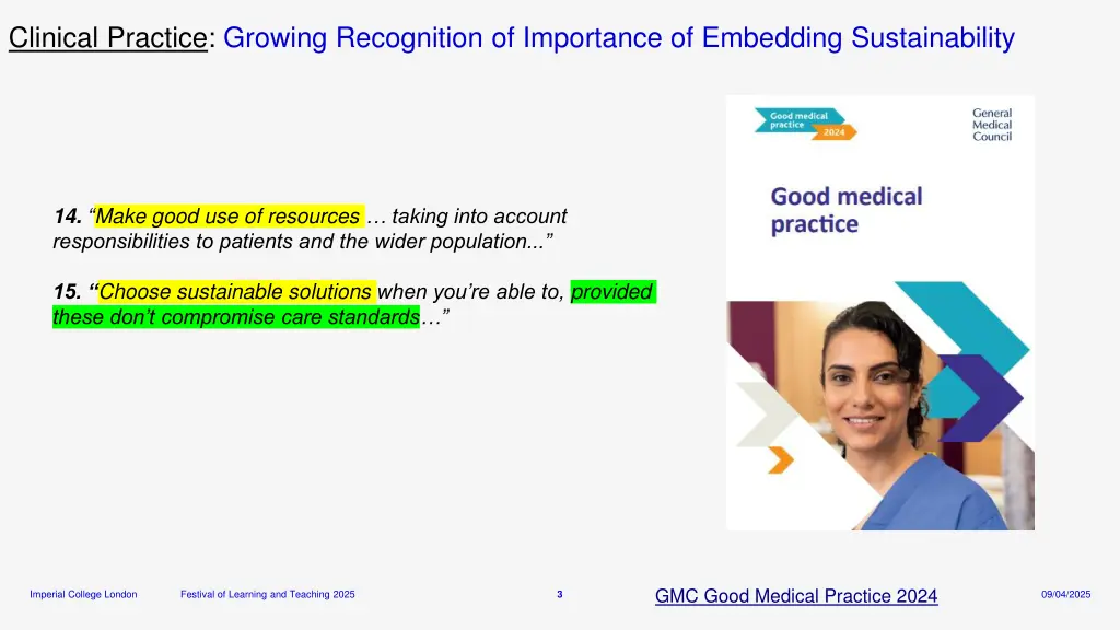 clinical practice growing recognition