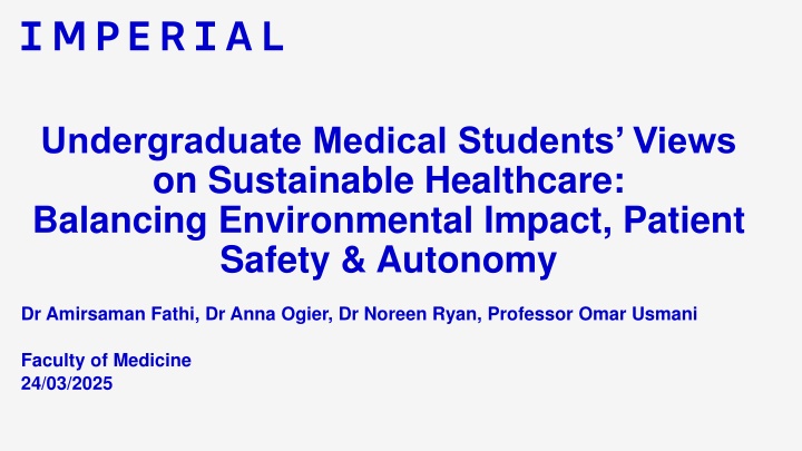 undergraduate medical students views