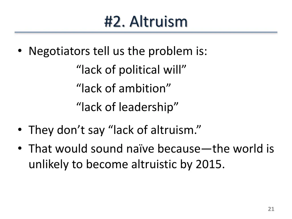 2 altruism