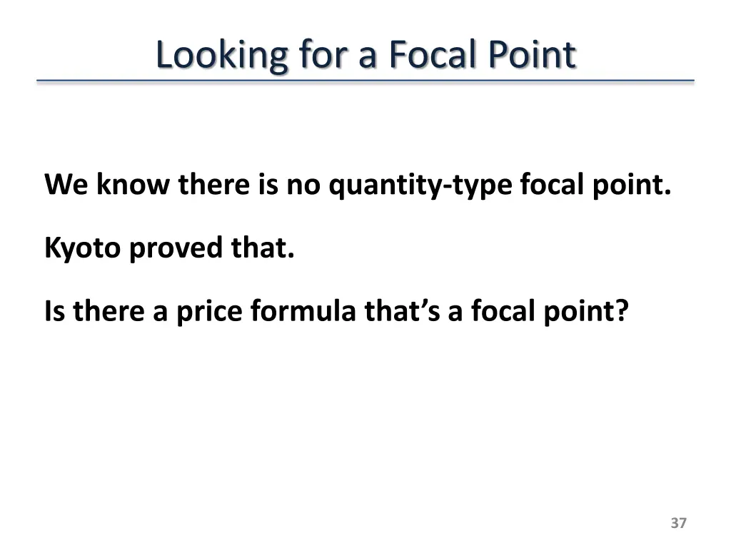 looking for a focal point