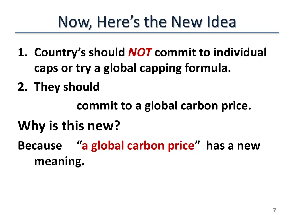 now here s the new idea