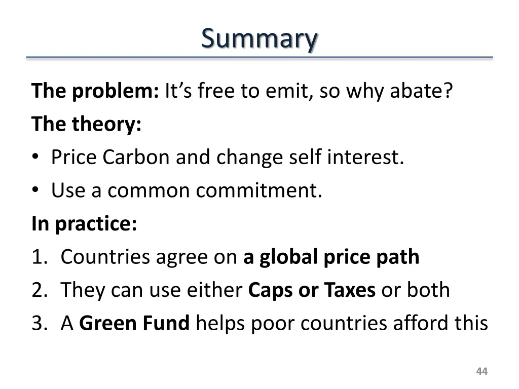 summary