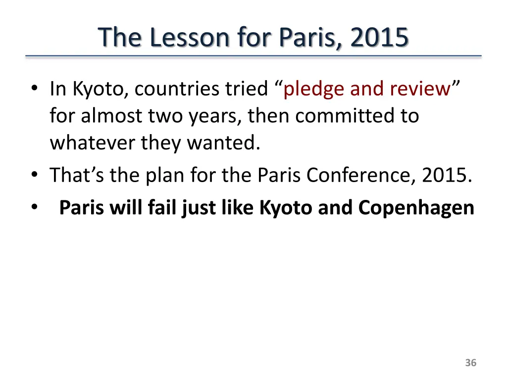the lesson for paris 2015