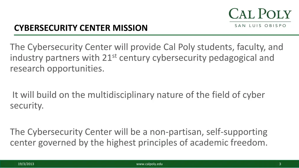 cybersecurity center mission