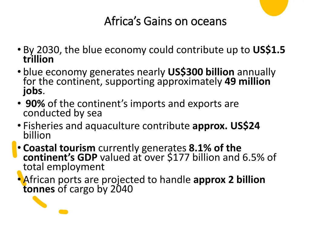 africa s gains on oceans africa s gains on oceans