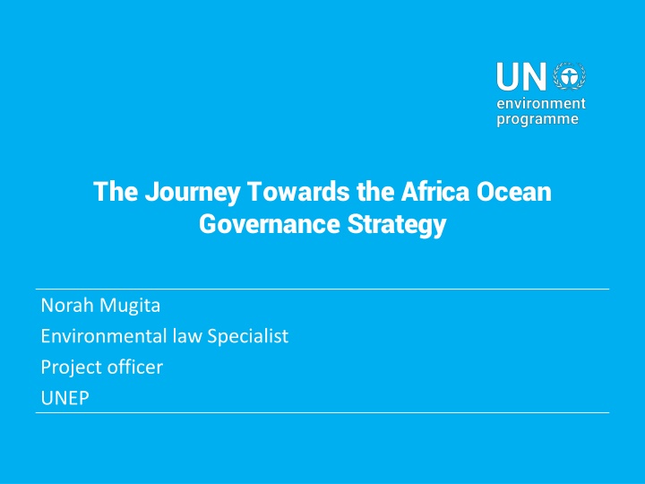 the journey towards the africa ocean governance