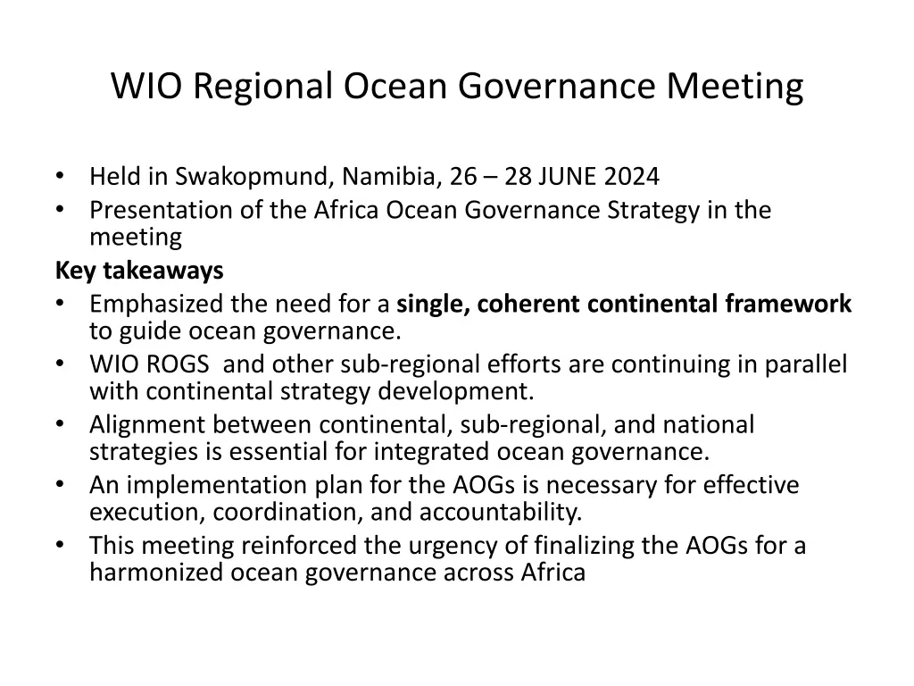wio regional ocean governance meeting