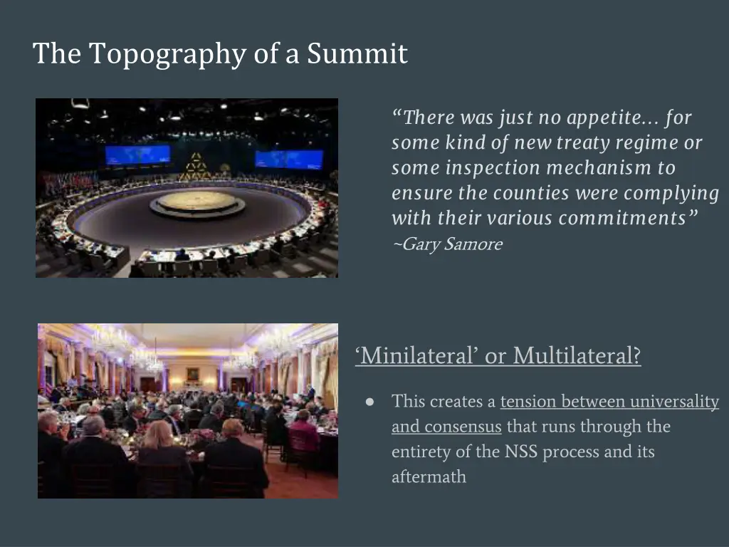 the topography of a summit