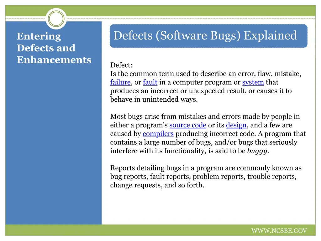 defects software bugs explained