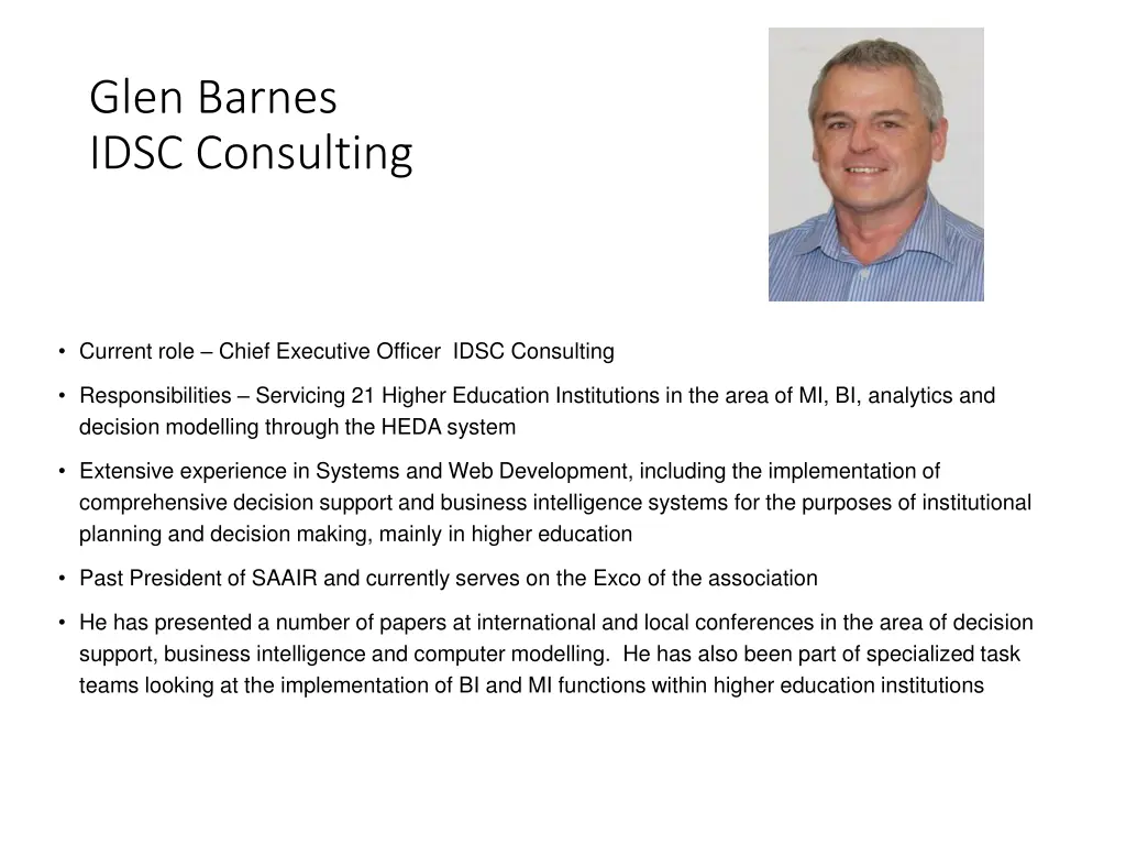 glen barnes idsc consulting