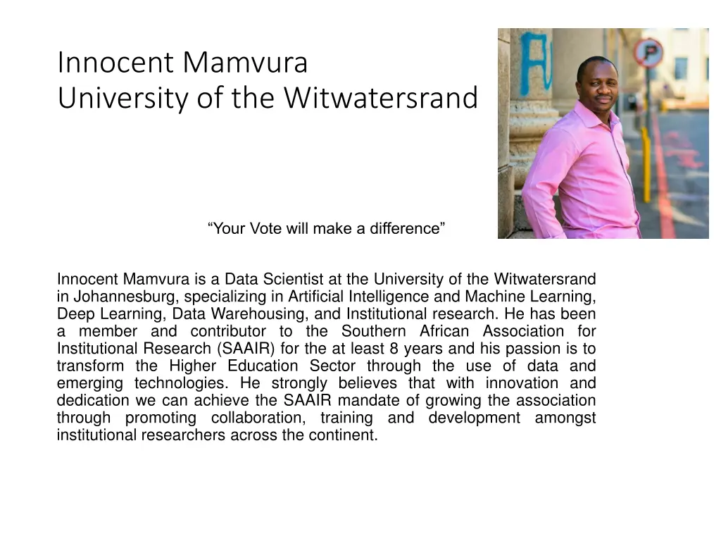innocent mamvura university of the witwatersrand