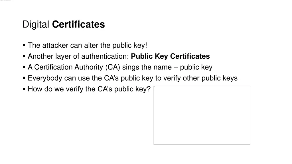 digital certificates
