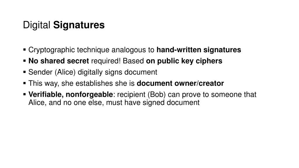 digital signatures 1