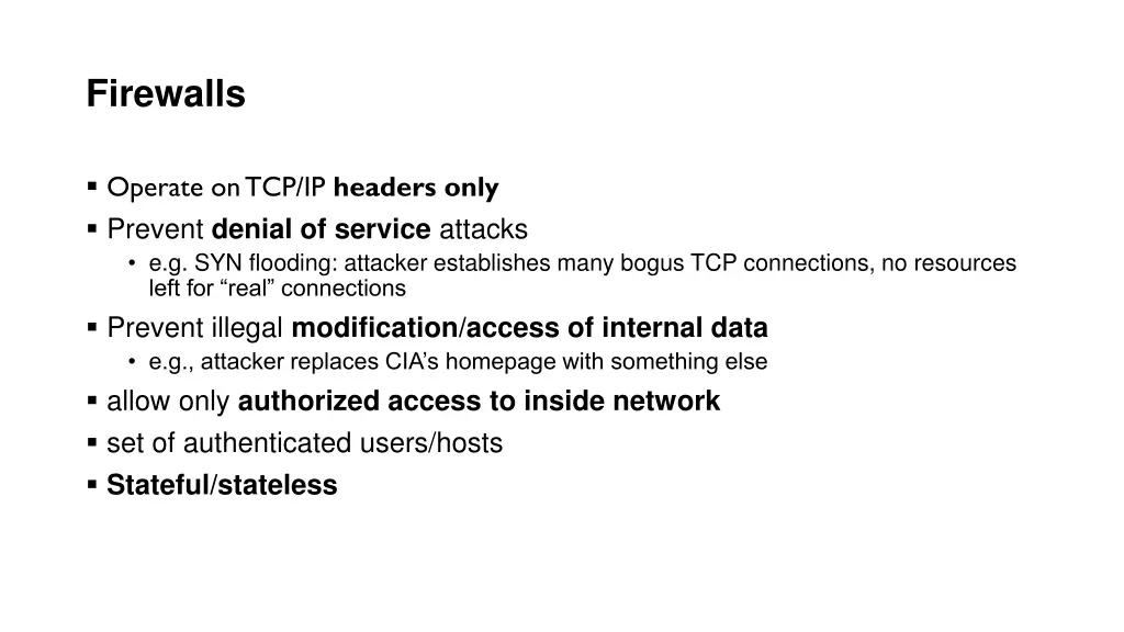 firewalls