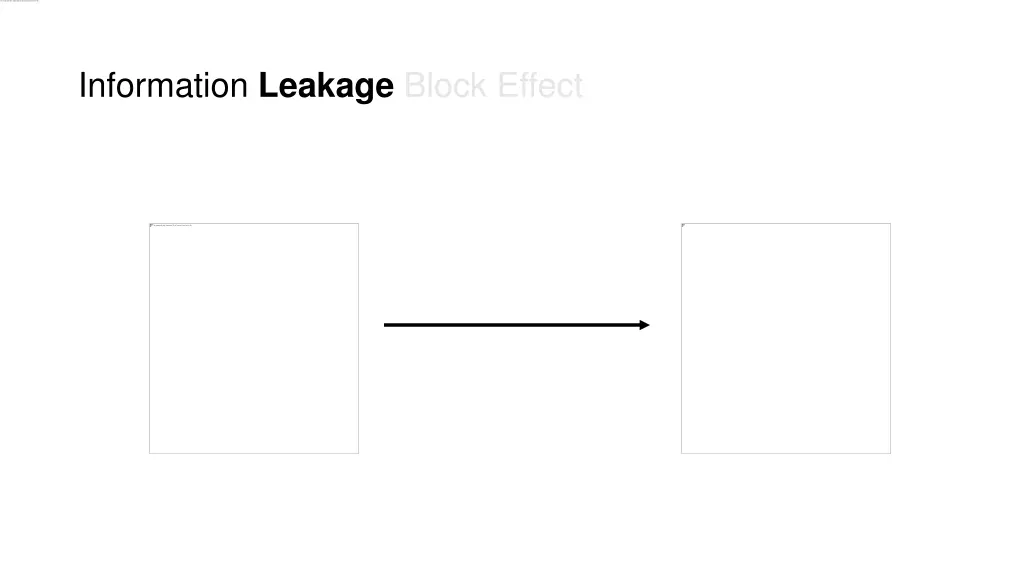 information leakage block effect