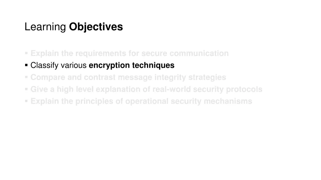 learning objectives 1