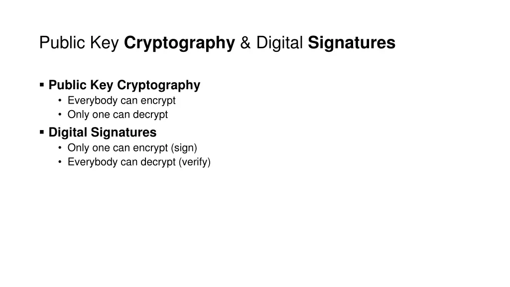 public key cryptography digital signatures