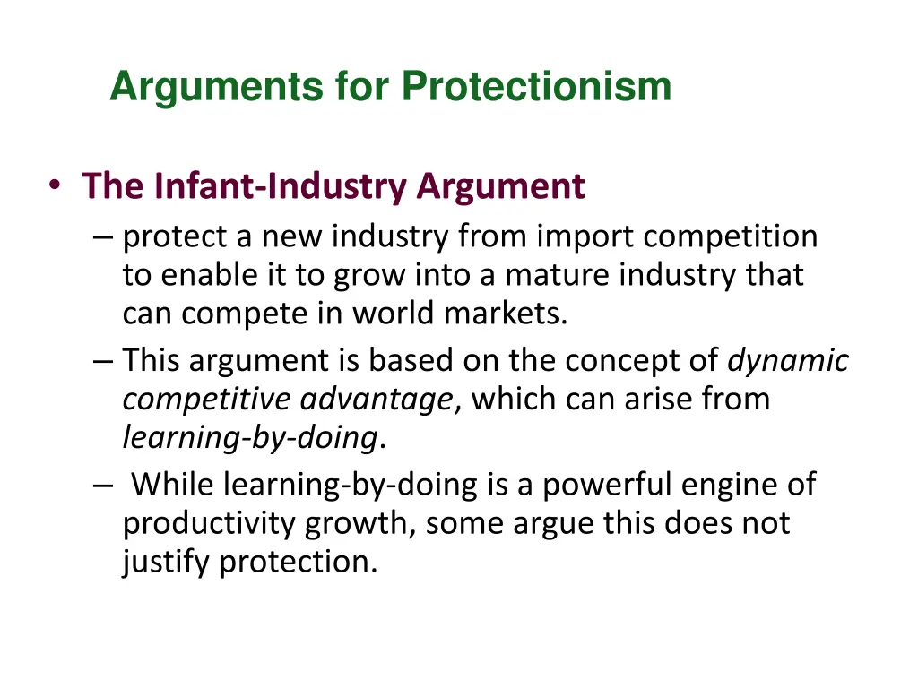 arguments for protectionism