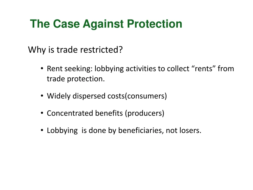 the case against protection