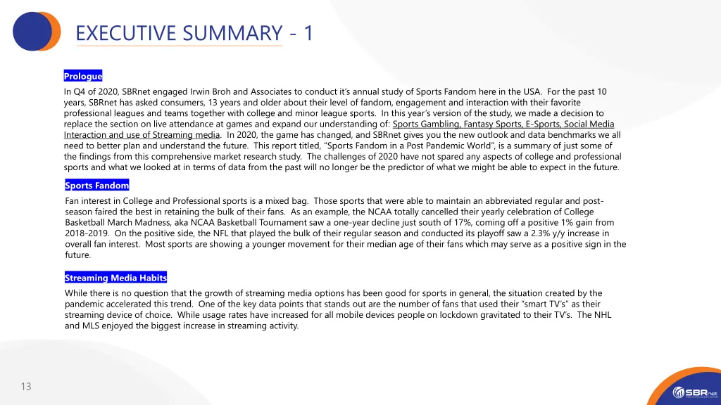 executive summary 1