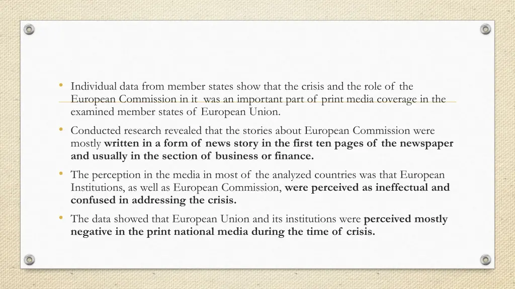 individual data from member states show that
