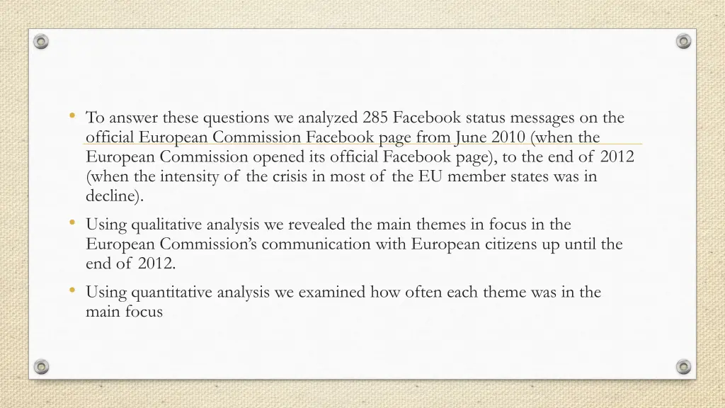 to answer these questions we analyzed
