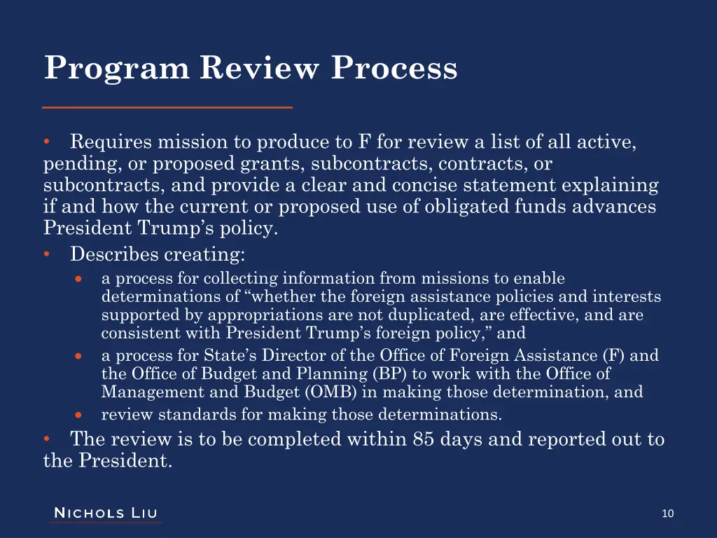 program review process