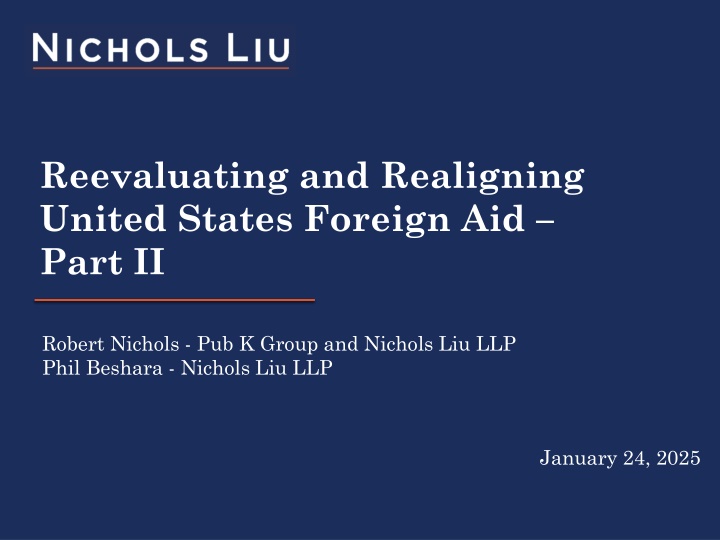 reevaluating and realigning united states foreign