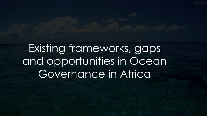 existing frameworks gaps and opportunities