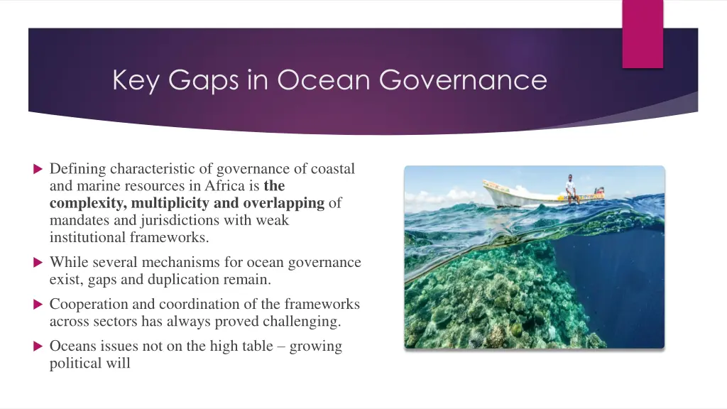 key gaps in ocean governance
