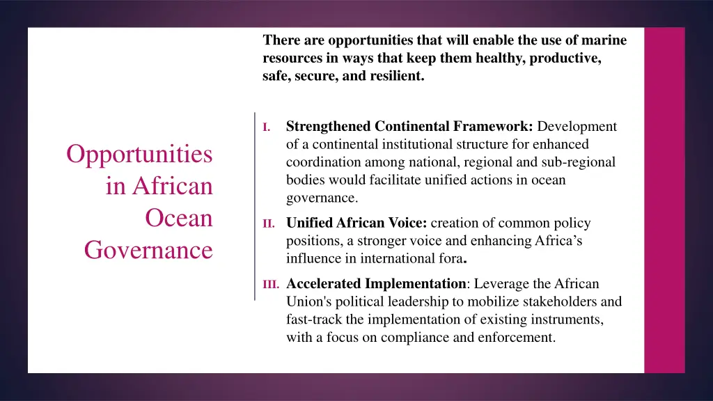 there are opportunities that will enable