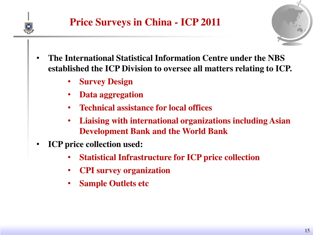 price surveys in china icp 2011
